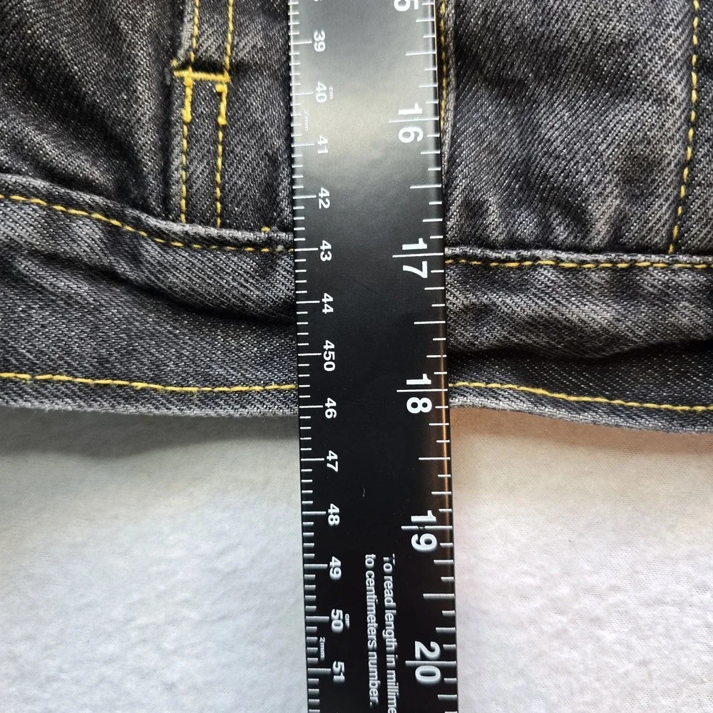 Vintage Phat Farm Kids Denim Jacket Size 7 Y2K Black Plaid Lined Bull Streetwear